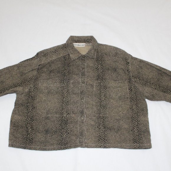 Fashion Report Leopard Print Top Size L - Picture 3 of 7